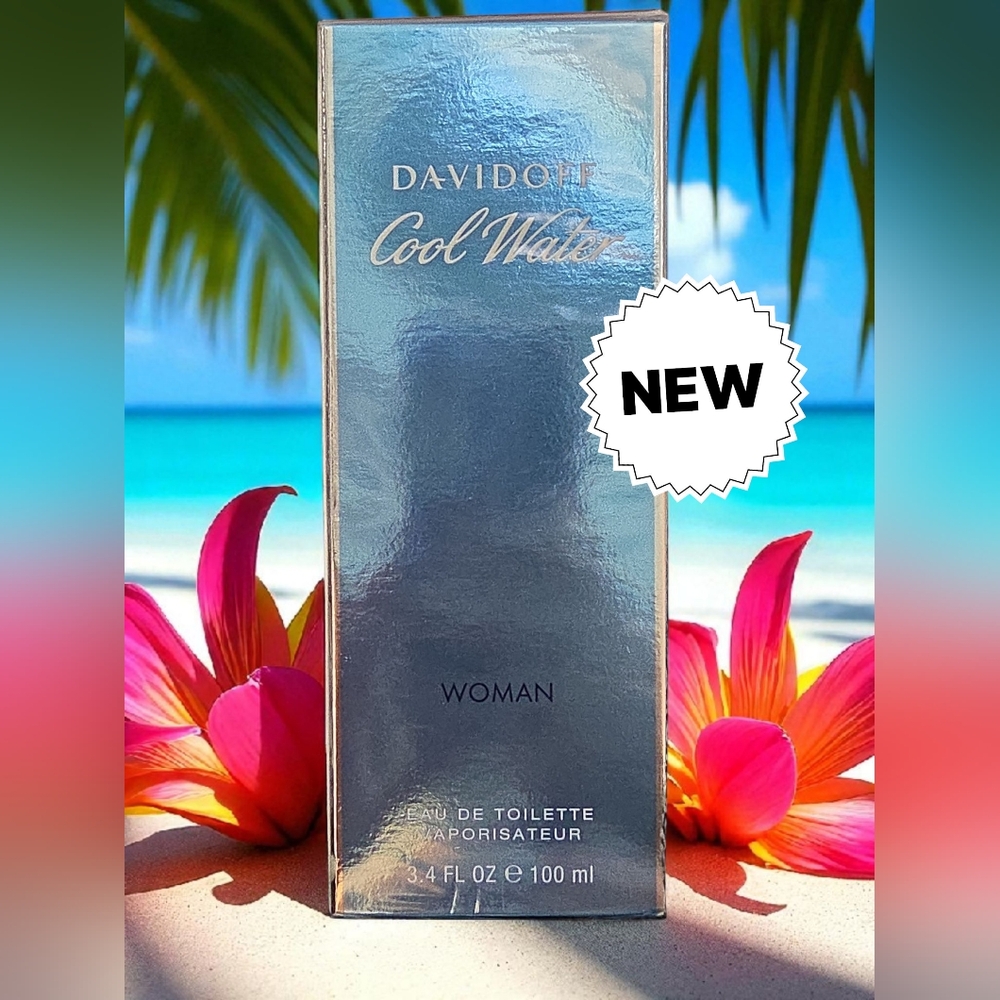 Davidoff Cool Water woman eau de toilette spray 100 mil authentic new sealed